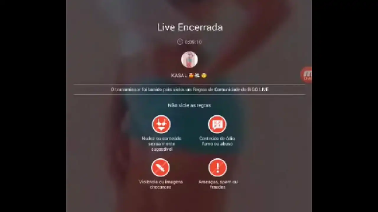 Falha ao vivo