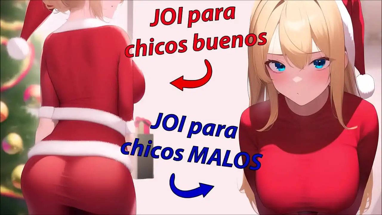 JOI com MÃE NOEL. Você tem sido bom ou mau?