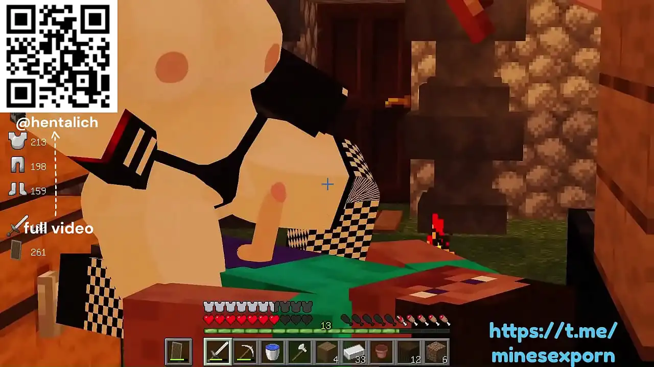 Sexo com Jenny com dois caras ao ar livre | Minecraft